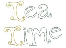 Stickdatei TEA PARTY Tea Time